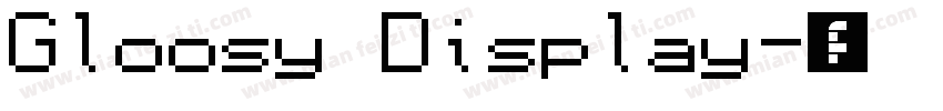 Gloosy Display字体转换